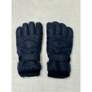 AUCLAIR Black Ski Gloves, Thinsulate 40 gram, Dritex, Women's Size Small